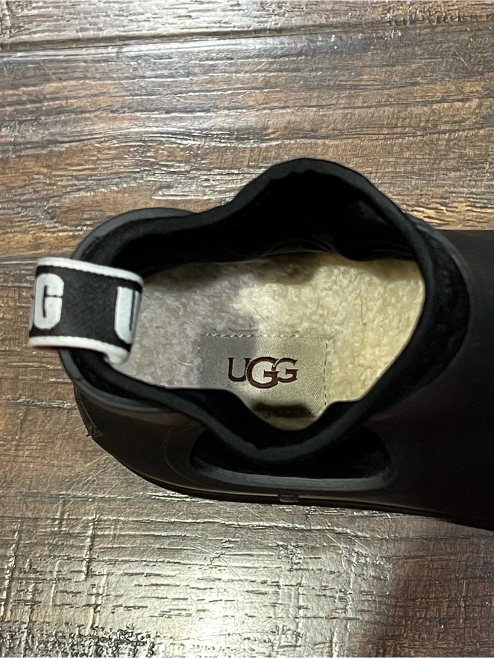 UGG Black Chelsea Rain Boots